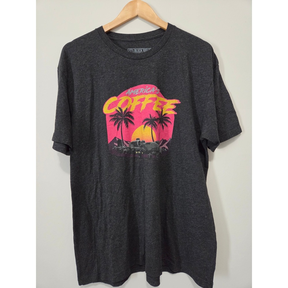 Black Rifle Coffee Company Mens‎ XL T-Shirt America's Coffee A-10 Warthog Grey